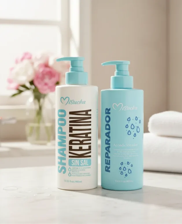 Pack Misucka Keratina Sin Sal Shampoo + Acondicionador 800 ml