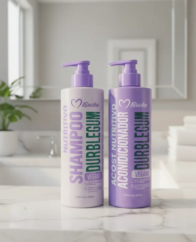 Pack Misucka Bubblegum Vegano Shampoo + Acondicionador 800 ml