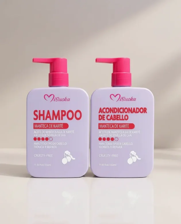 Pack Misucka Manteca de Karité + Uva Shampoo + Acondicionador 700 ml