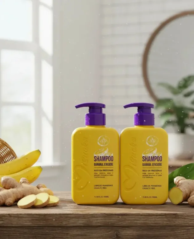 Pack Misucka Banana y Jengibre Shampoo + Acondicionador 700 ml