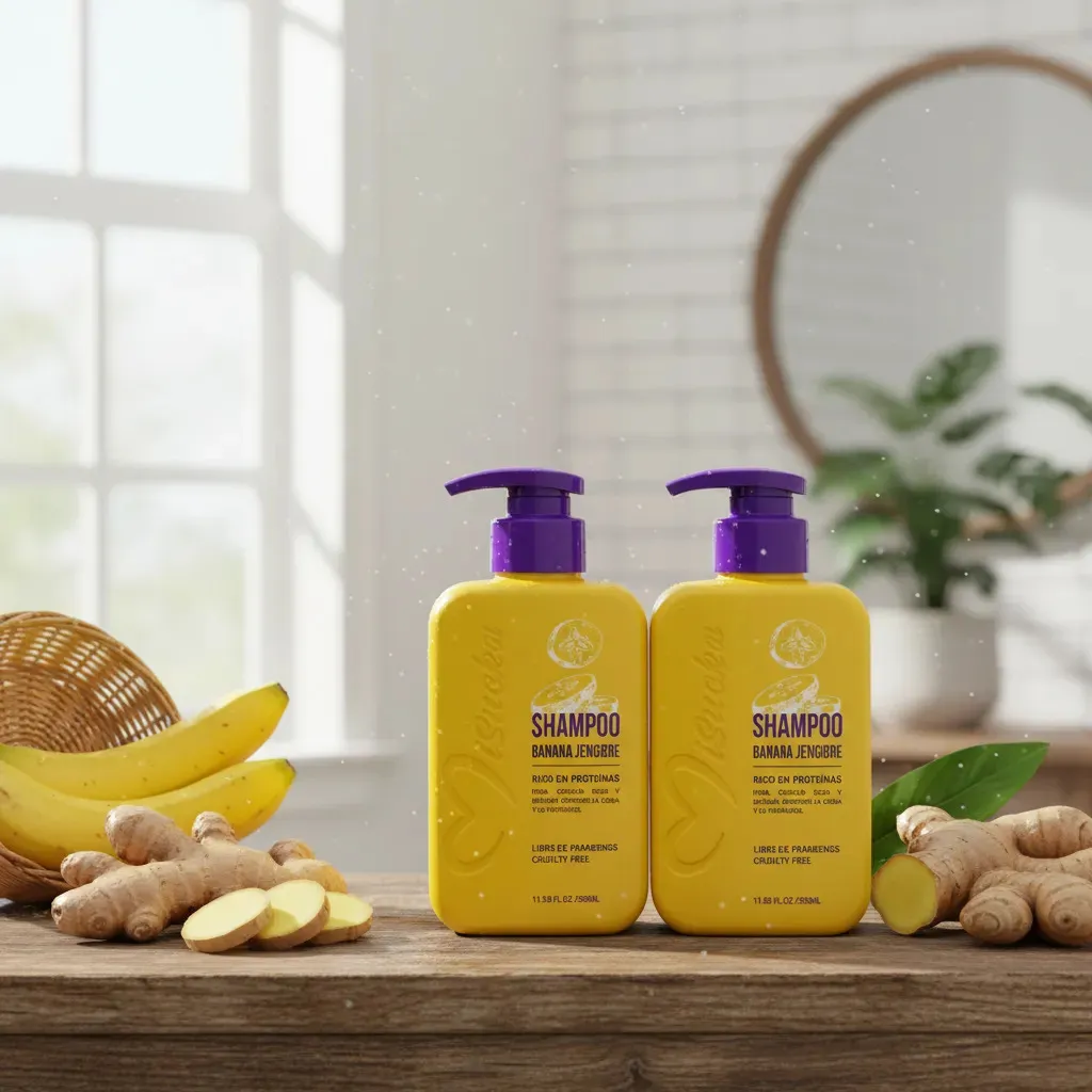 Pack Misucka Banana y Jengibre Shampoo + Acondicionador 700 ml