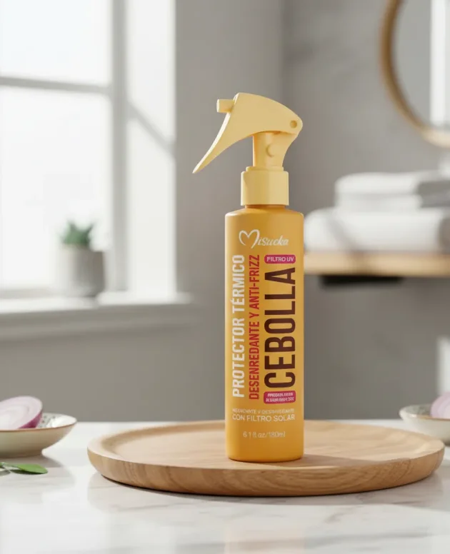 Protector Térmico Misucka Cebolla Anti-Frizz + Filtro UV 180 ml