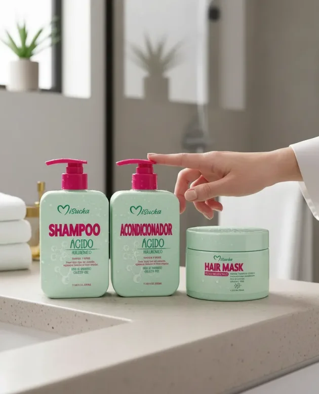 Kit Misucka Ácido Hialurónico Shampoo + Acondicionador + Mascarilla 950 ml