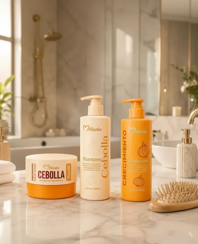 Kit Misucka Cebolla y Romero Shampoo + Acondicionador + Mascarilla 1000 ml