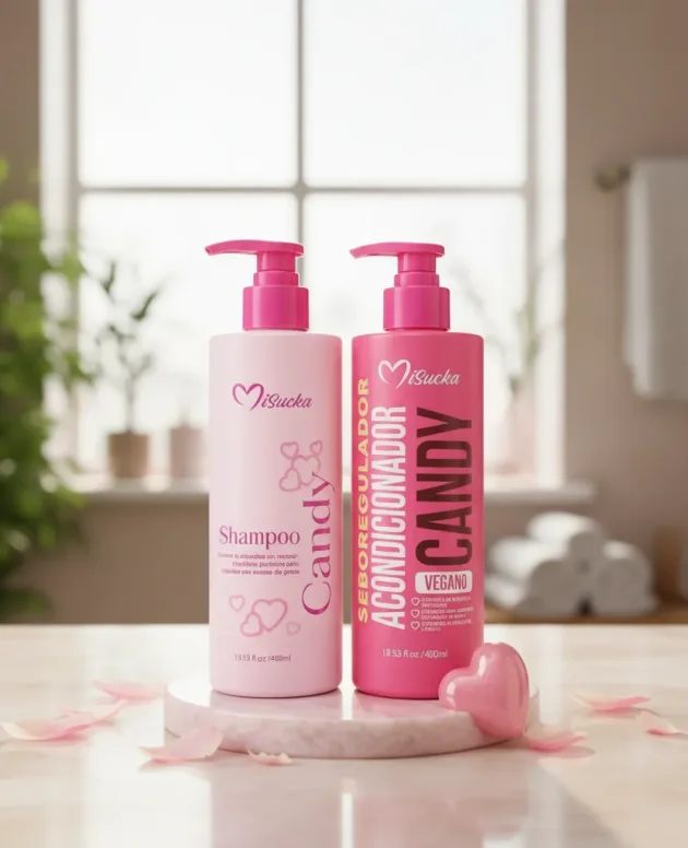 Pack Misucka Candy Sebo Regulador Shampoo + Acondicionador 800 ml